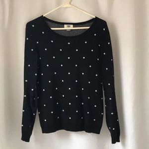 Old Navy Black Polka Dot Sweater